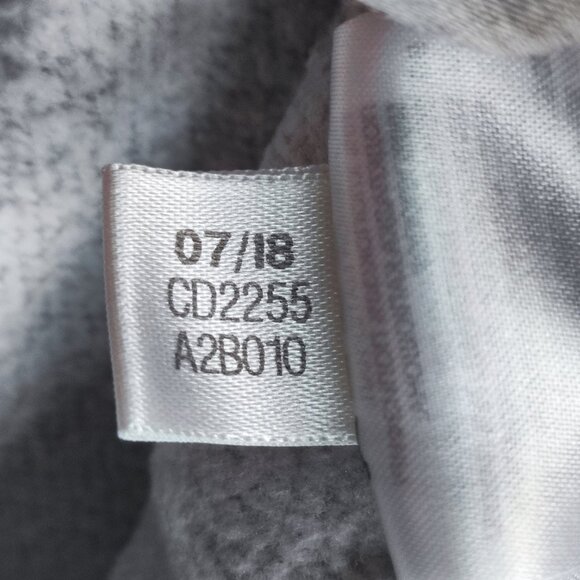 Adidas high neck hoodie women's size S grey with 3 black stripes - Picture 8 of 10